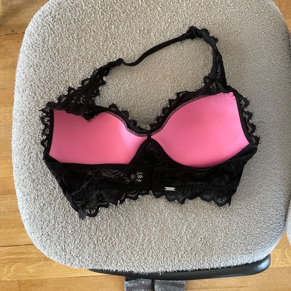 SOLD-PINK Victoria’s Secret Lace Halter Pushup Bra - Picture 4 of 7